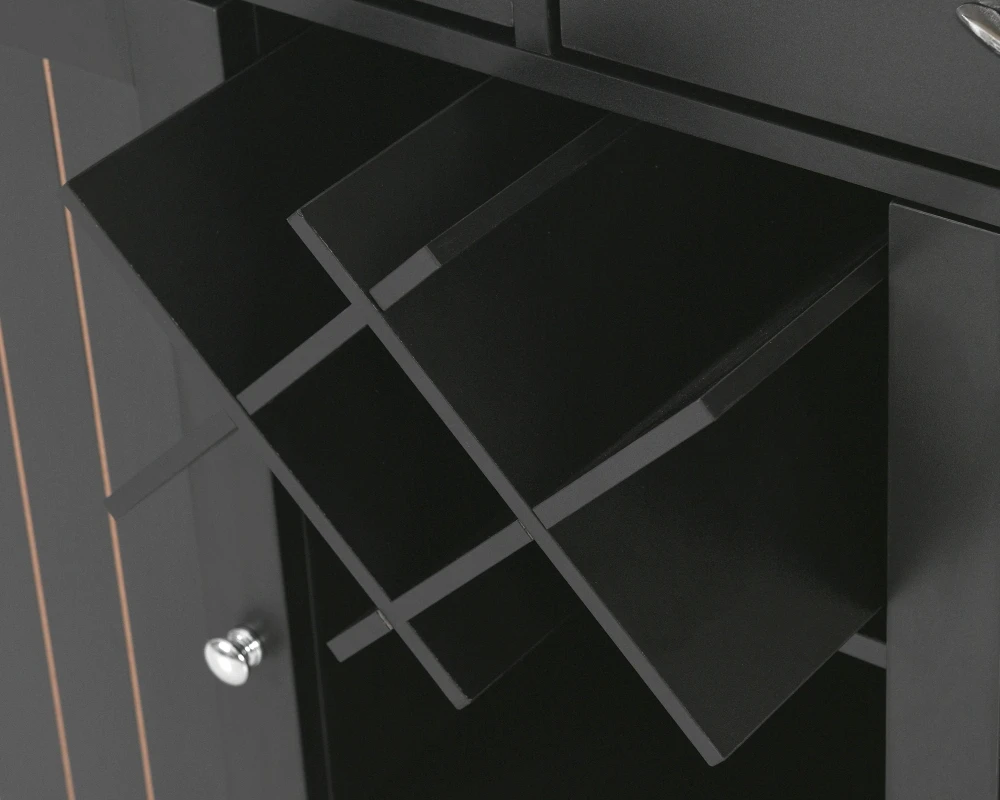 kitchen with movable island